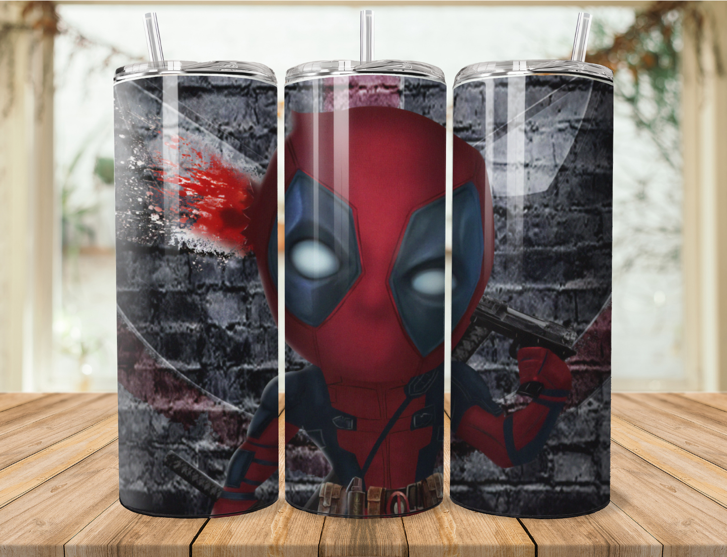 Deadpool Skinny Tumbler 20OZ