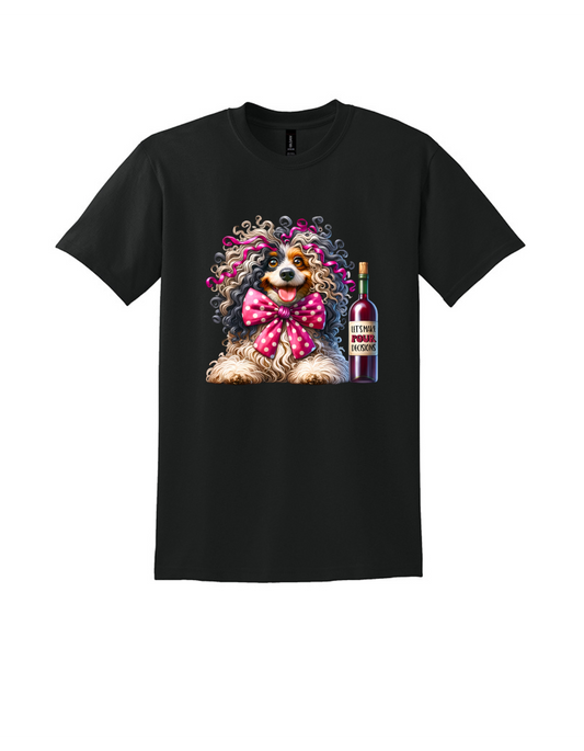 Funny Wine Dog T-Shirt