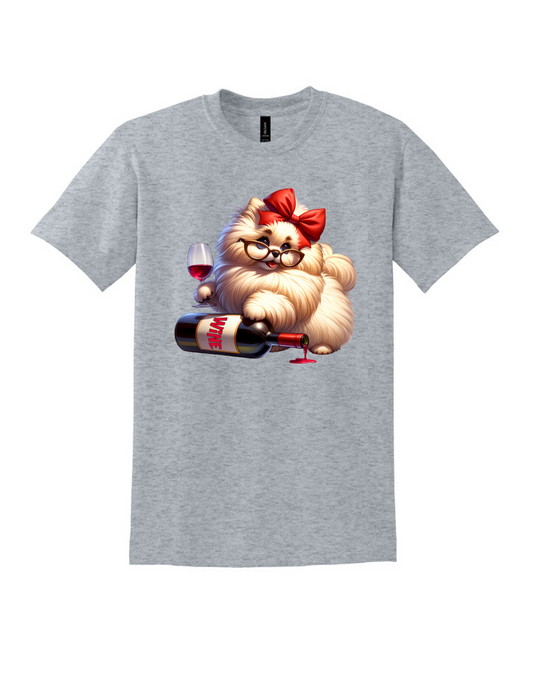 Funny Wine Dog T-Shirt