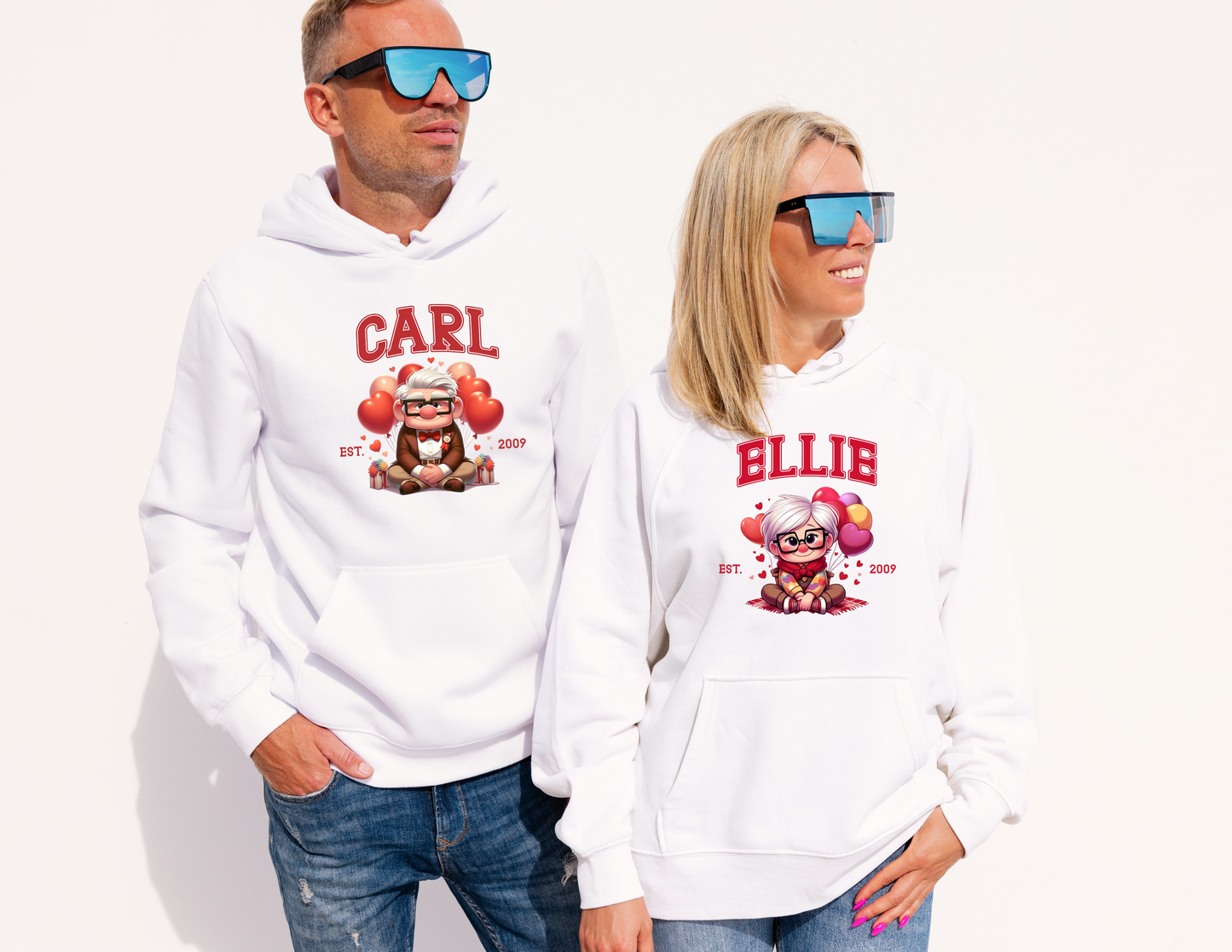 Hoodie Ellie and Carl Couple Matching