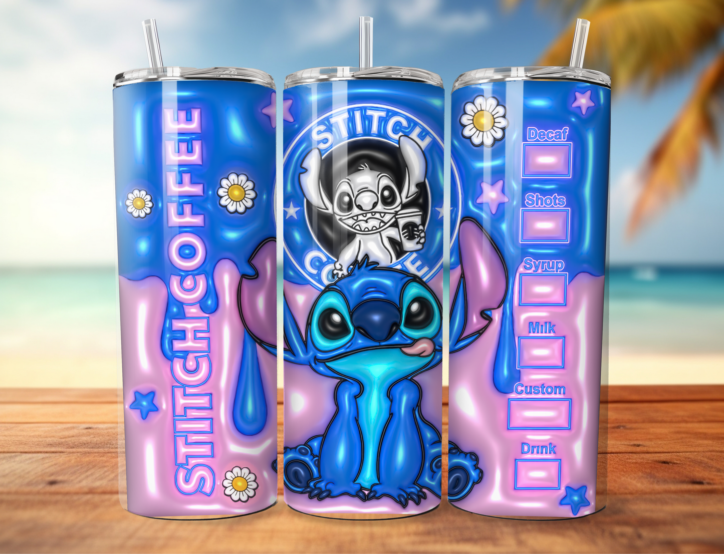 Stitch Coffee Skinny Tumbler