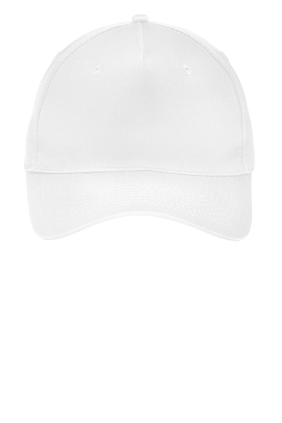 Port Authority Five-Panel Twill Cap.  CP86