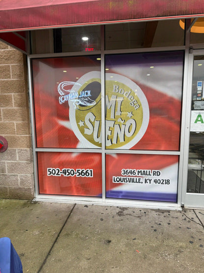 One Way Window Graphics in Louisville | Perforated Window Vinyl
