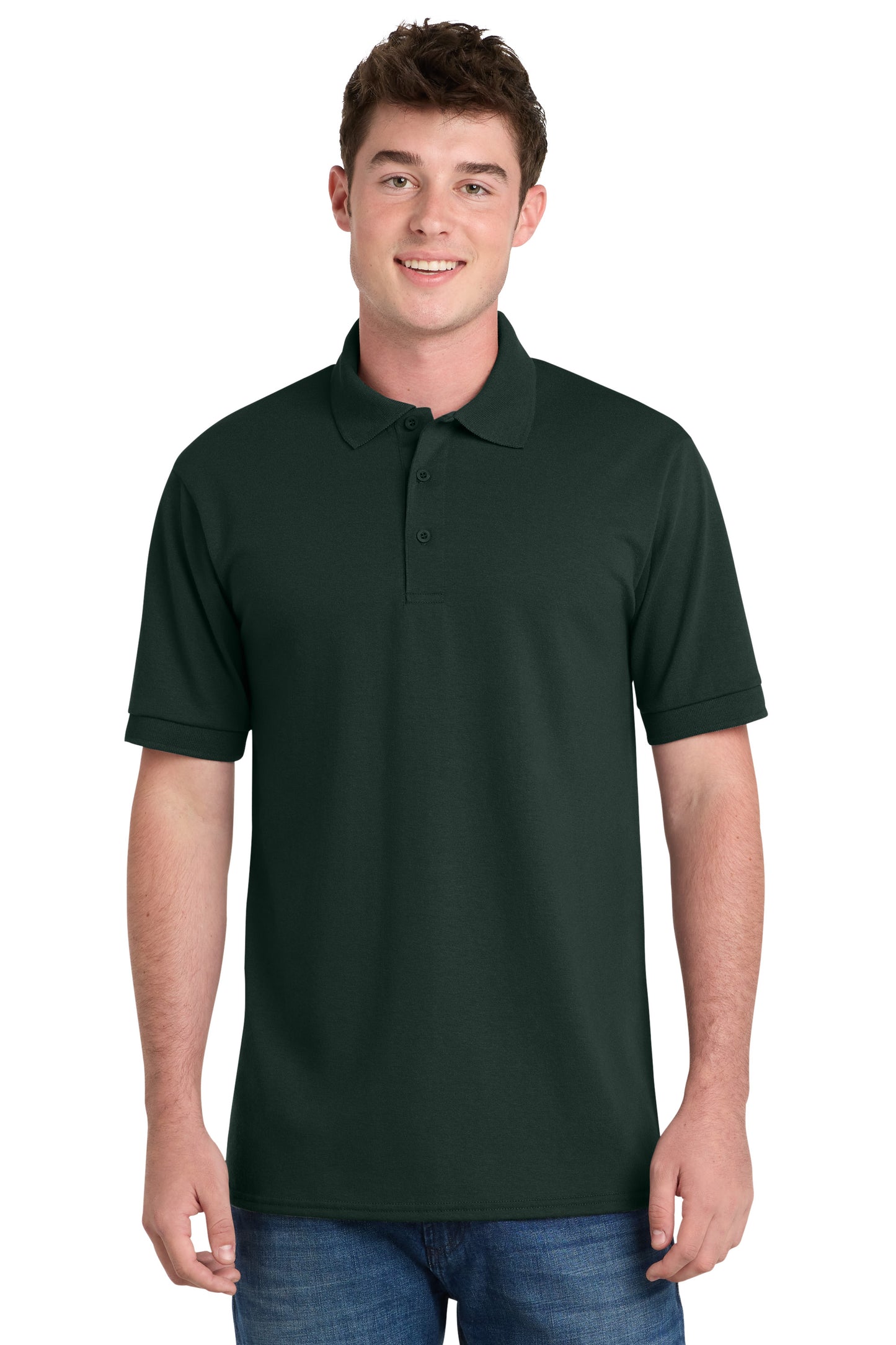 Port & Co Core Blend Jersey Knit Polo. KP55