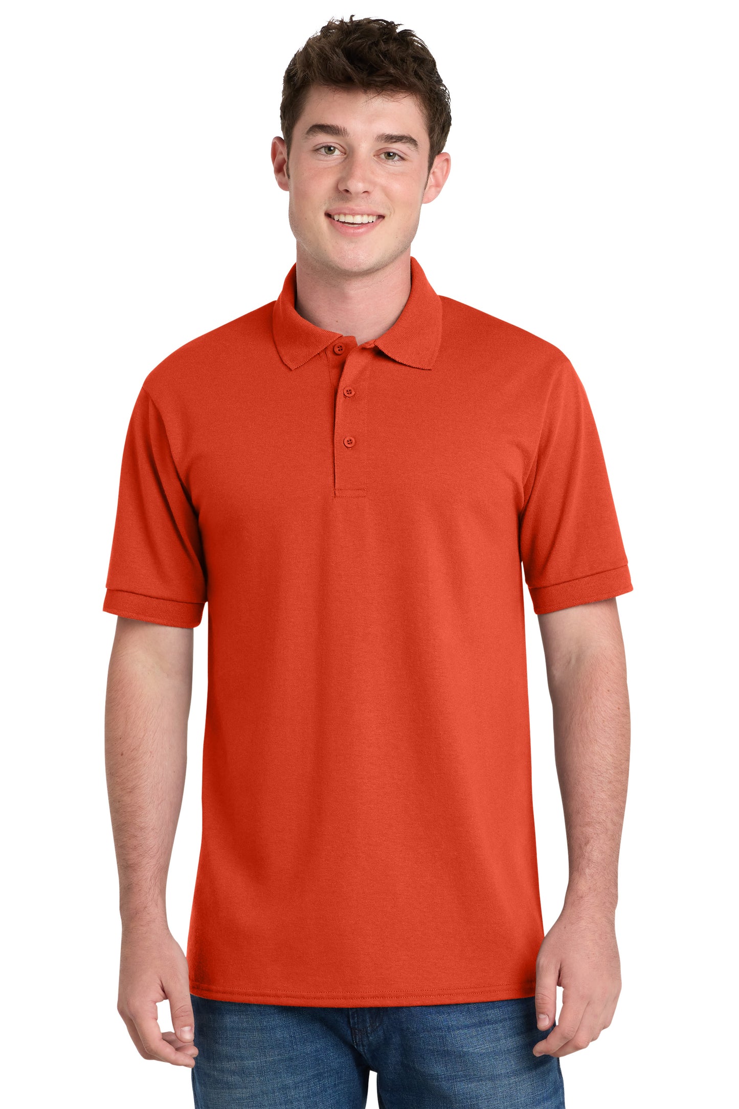Port & Co Core Blend Jersey Knit Polo. KP55