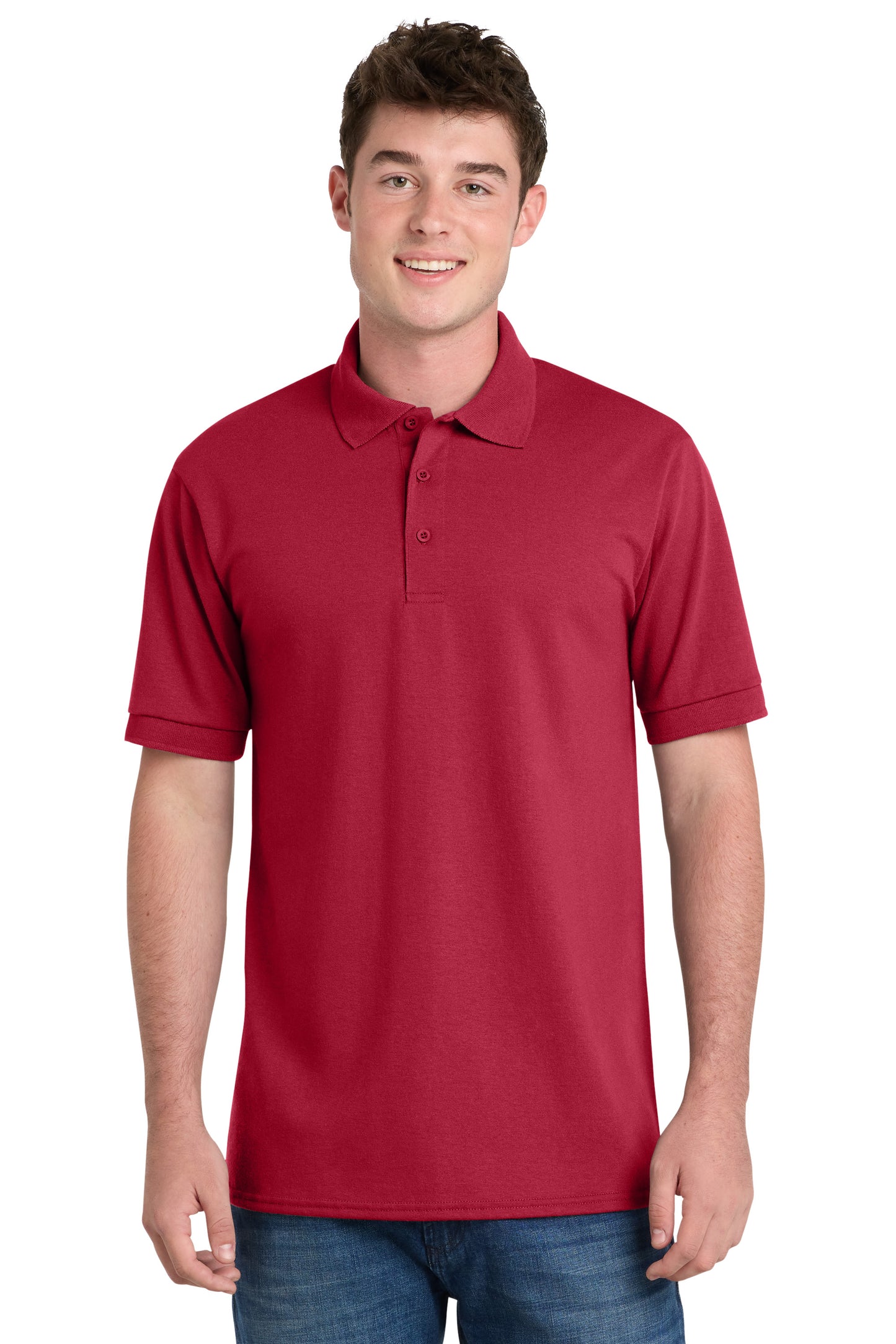 Port & Co Core Blend Jersey Knit Polo. KP55