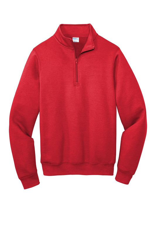 Port & Co Core Fleece 1/4-Zip Pullover Sweatshirt PC78Q