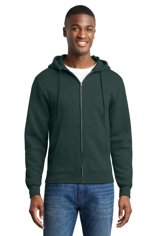 Port & Co Core Fleece Full-Zip Hooded Sweatshirt. PC78ZH