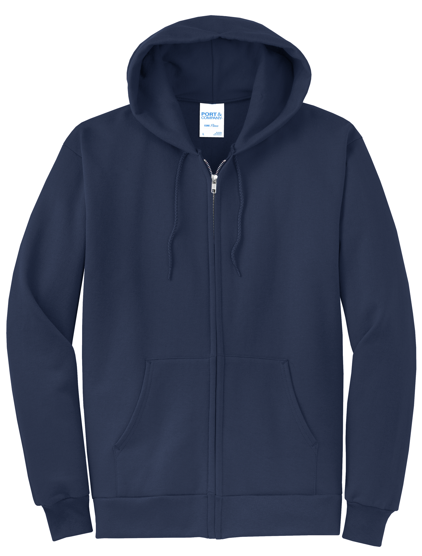 Port & Company Full-Zip Hooded Sweatshirt