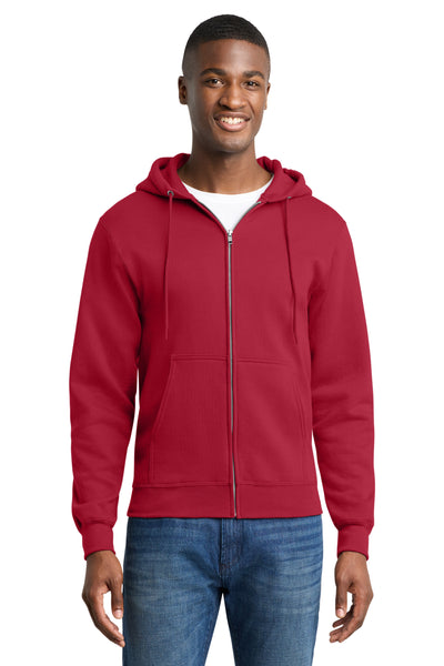 Port & Co Core Fleece Full-Zip Hooded Sweatshirt. PC78ZH