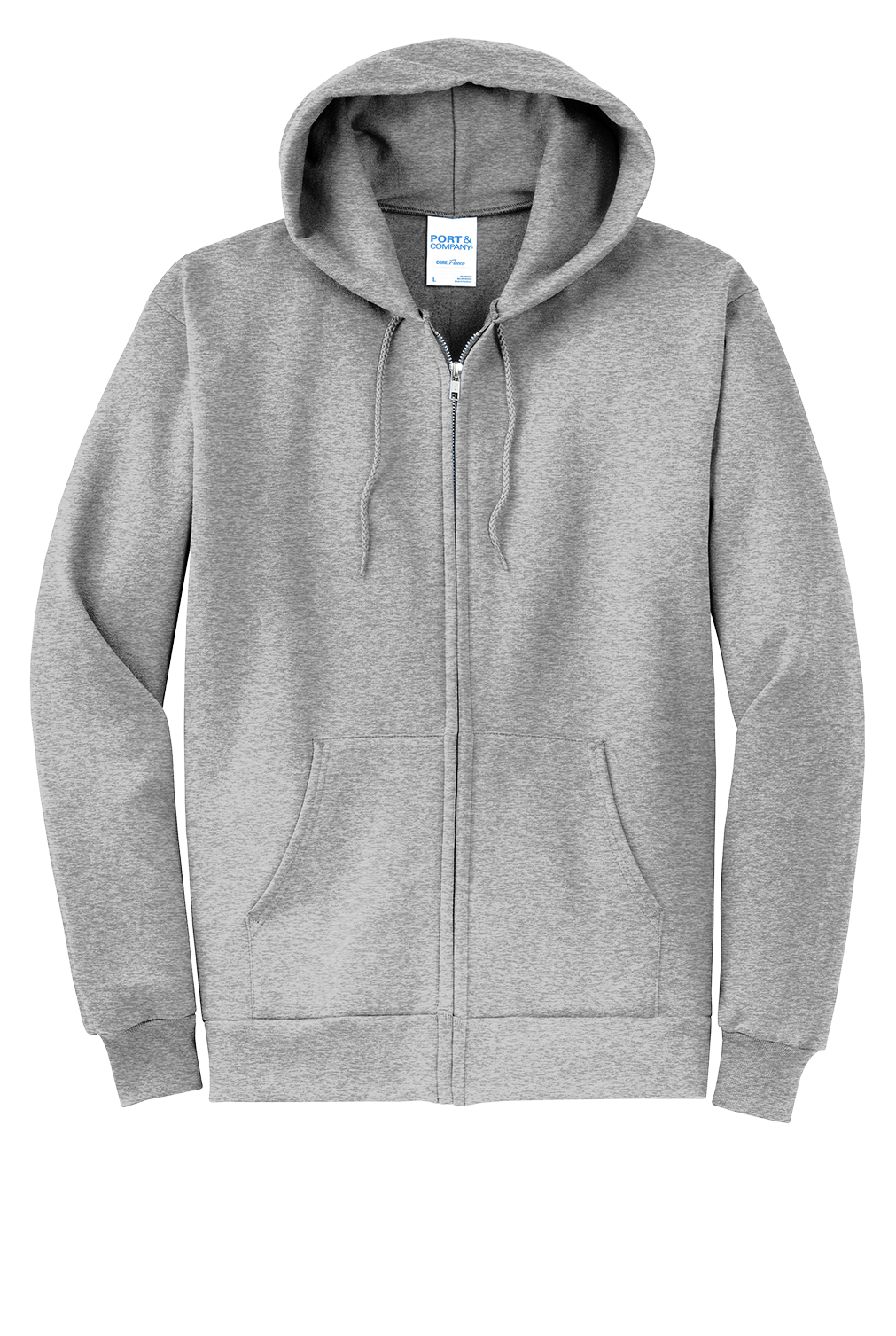 Port & Company Full-Zip Hooded Sweatshirt