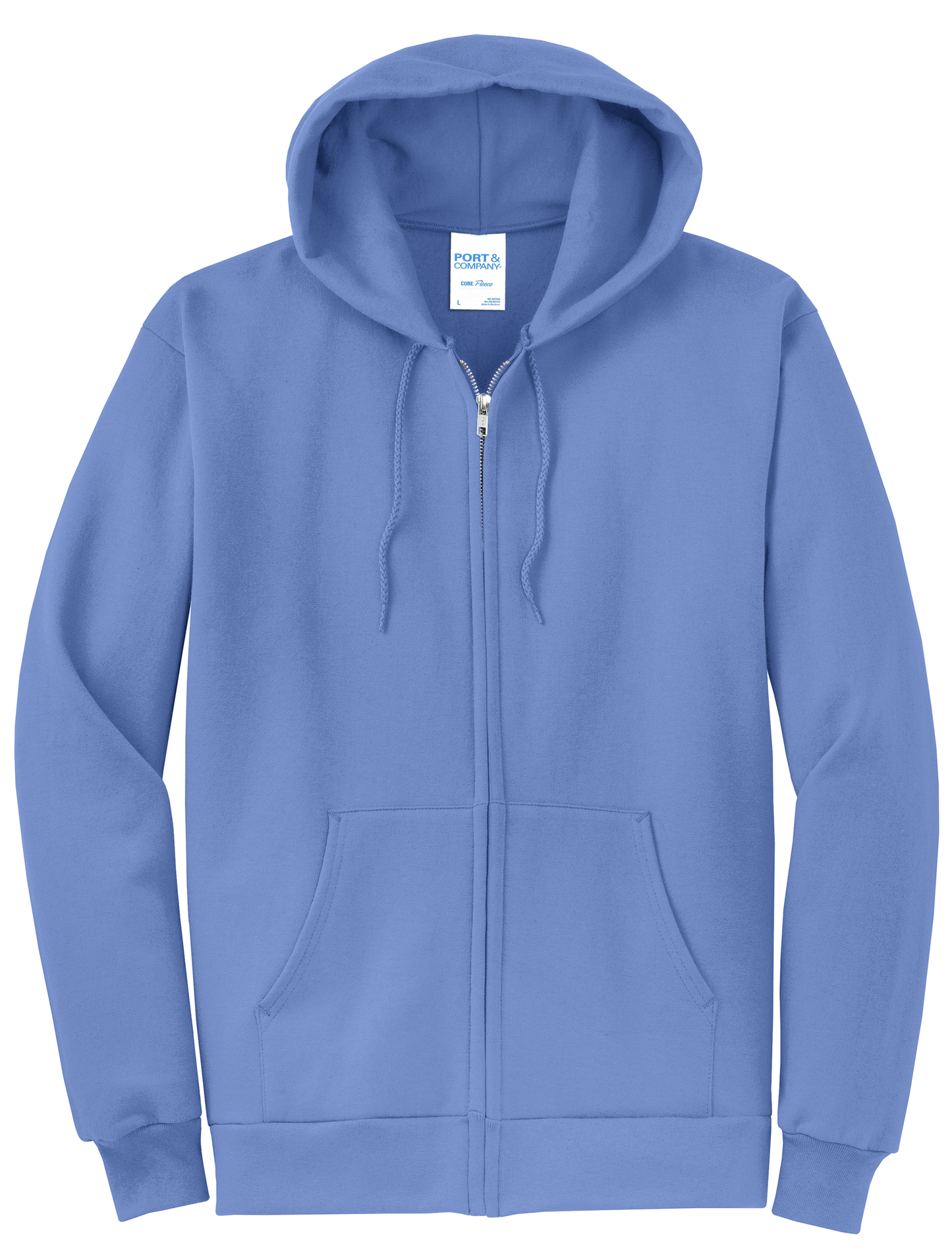 Port & Company Full-Zip Hooded Sweatshirt