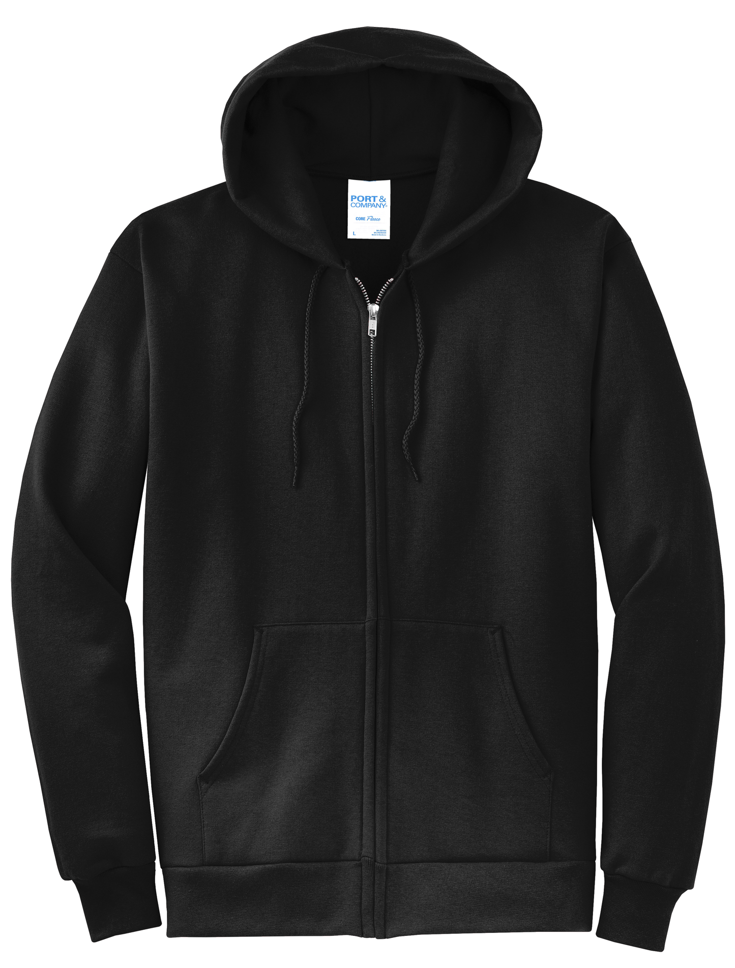 Port & Company Full-Zip Hooded Sweatshirt