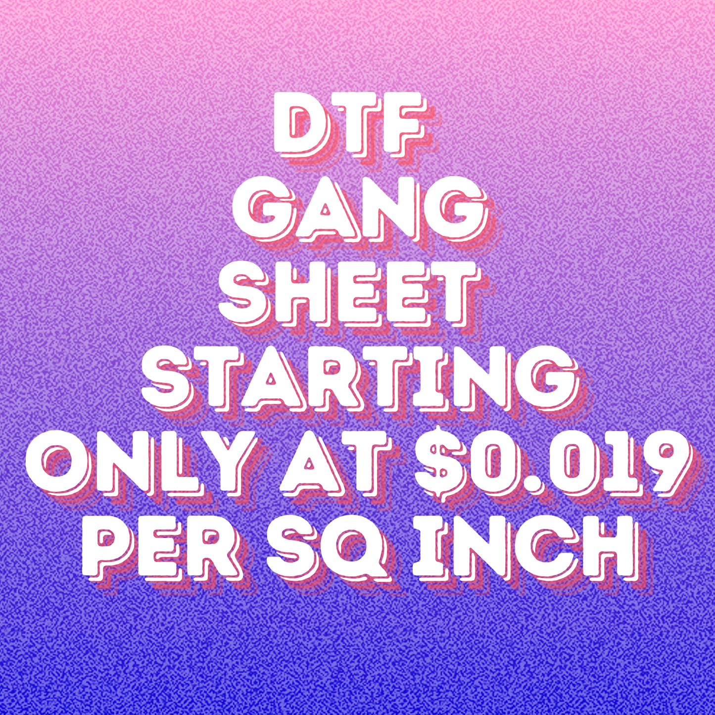 HIGH QUALITY DTF SHEETS