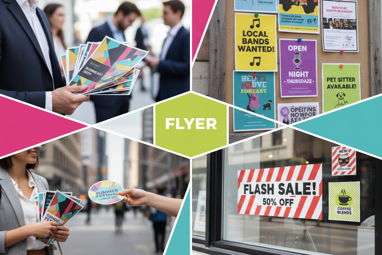 que la imagen sea representativa de los flyers y lo que pueden hacer los clientes con ellos, que se vean llamativos