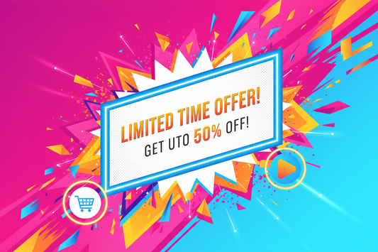 Un banner promo colorido y vistoso para los clientes