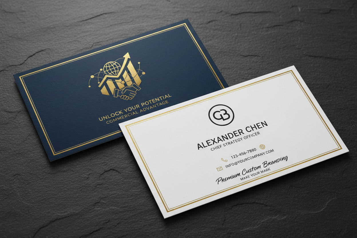 Una Custom Business Card que demuestre lo que se pueden beneficiar nuestros clientes comercialmente de esta feature